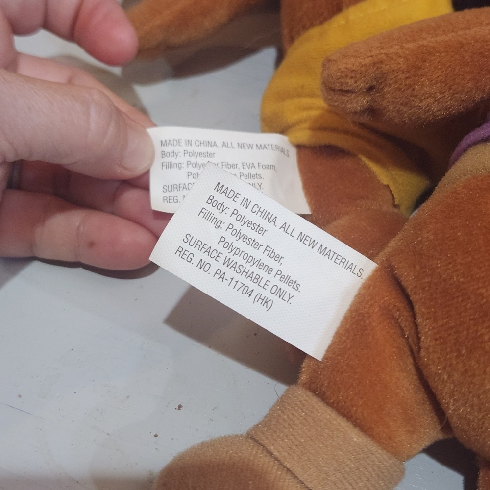 Disney Beanz Chip & Dale Chipmunk Pirate Plush Stuffed Toy Skull Sword Lot Of 2 - Picture 5 of 8